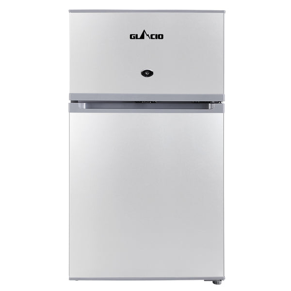 Glacio 65L Portable Fridge Bar Freezer Cooler Upright 12V/24V/240V Caravan Car Silver freeshipping - Awezingly