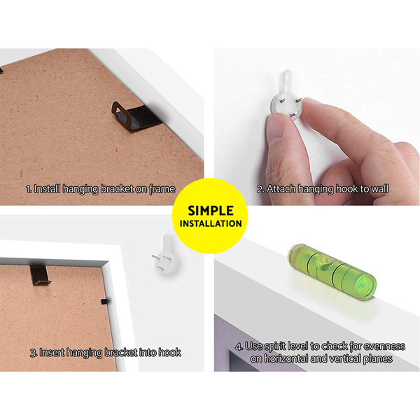 Artiss Photo Frames11PCS 5x7in 6x8in 8x10in Hanging Wall Frame White Artiss