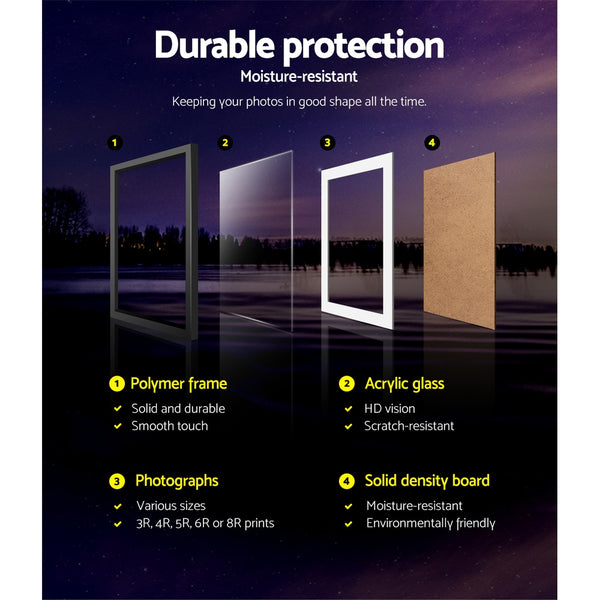 26 PCS Picture Photo Frame Wall Set Home Decor Present Gift Black freeshipping - Awezingly