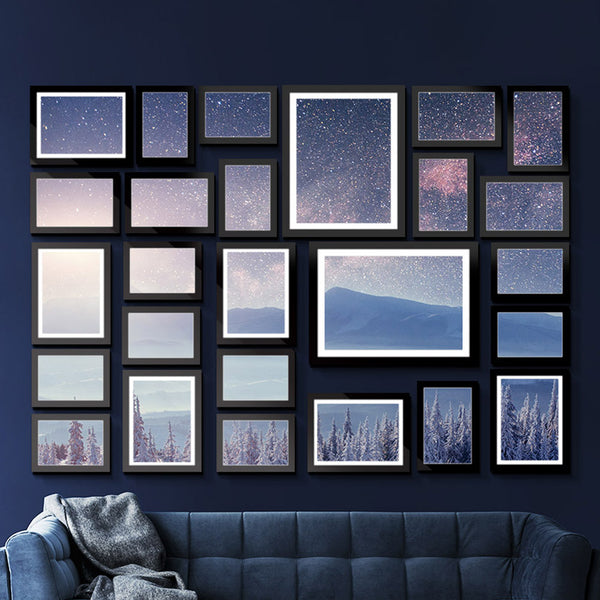 26 PCS Picture Photo Frame Wall Set Home Decor Present Gift Black freeshipping - Awezingly