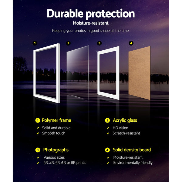 26 PCS Picture Photo Frame Wall Set Home Decor Present Gift White freeshipping - Awezingly