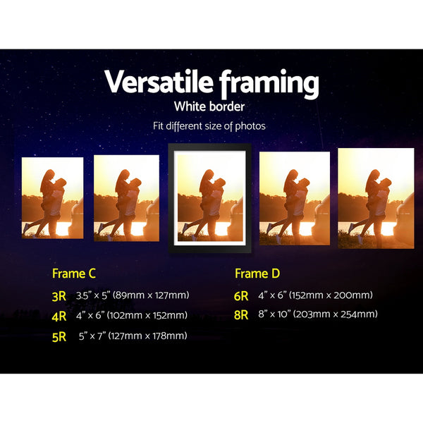 30 PCS Photo Frame Set Wall Hanging Collage Picture Frames Home Decor Gift Black freeshipping - Awezingly