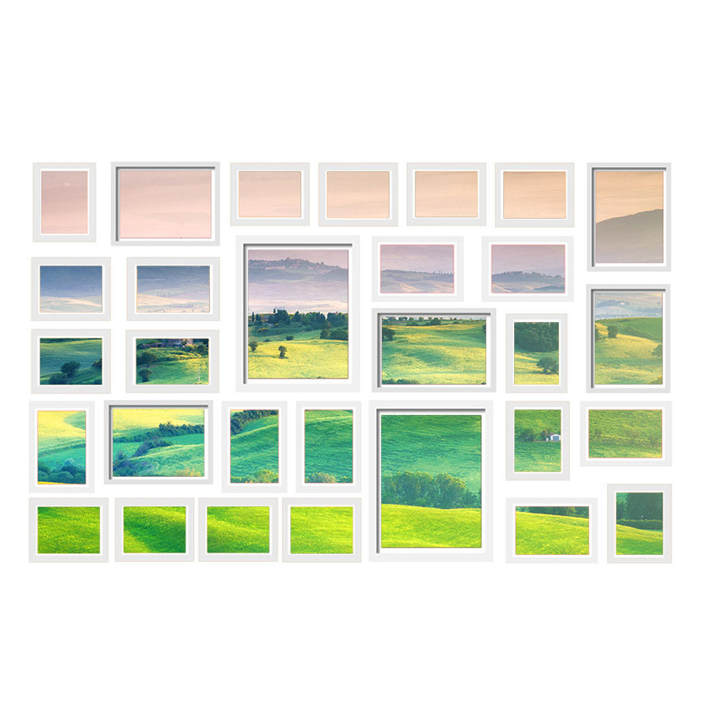 Artiss Photo Frames 30PCS  8x10in 5x7in 4x6in 3.5x5in Hanging Wall Frame White Artiss