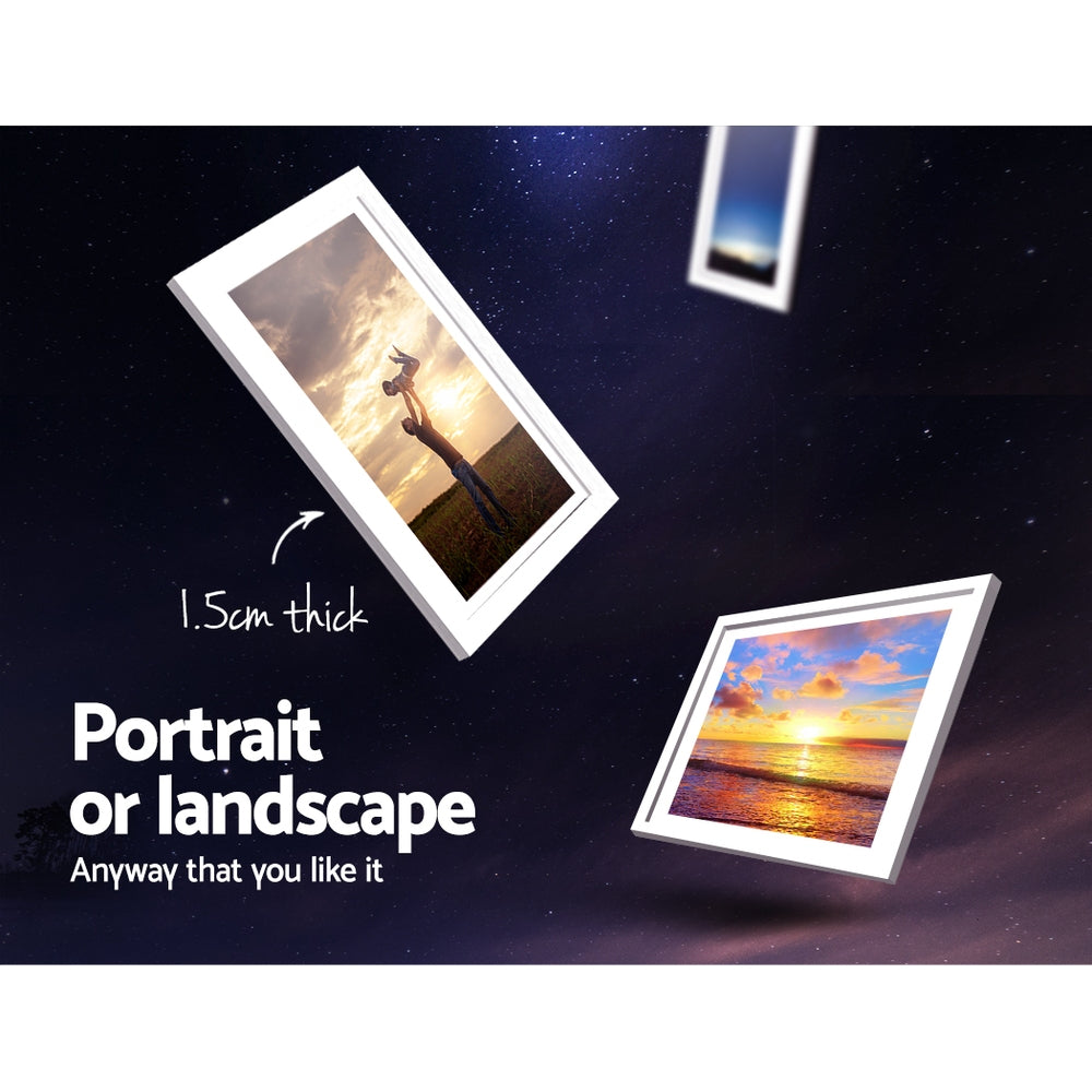 Artiss Photo Frames 30PCS  8x10in 5x7in 4x6in 3.5x5in Hanging Wall Frame White Artiss