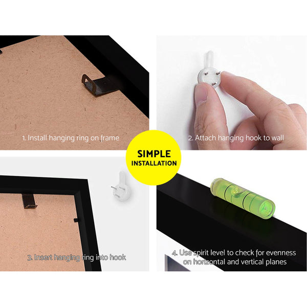 3 PCS Photo Frame Wall Set A3 Picture Home Decor Art Gift Present Black freeshipping - Awezingly