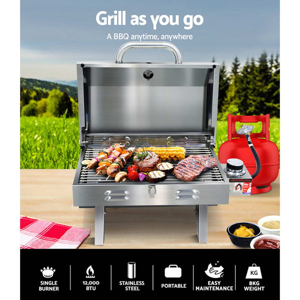 Grillz Portable Gas BBQ Grill Heater Grillz
