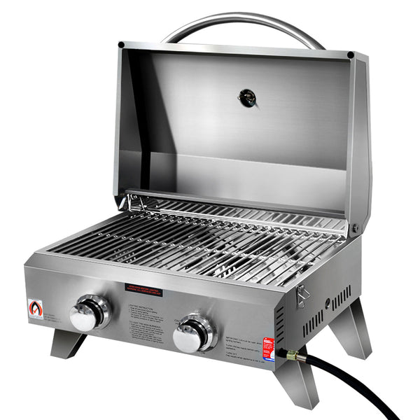 Grillz Portable 2 Burner Gas BBQ Grillz