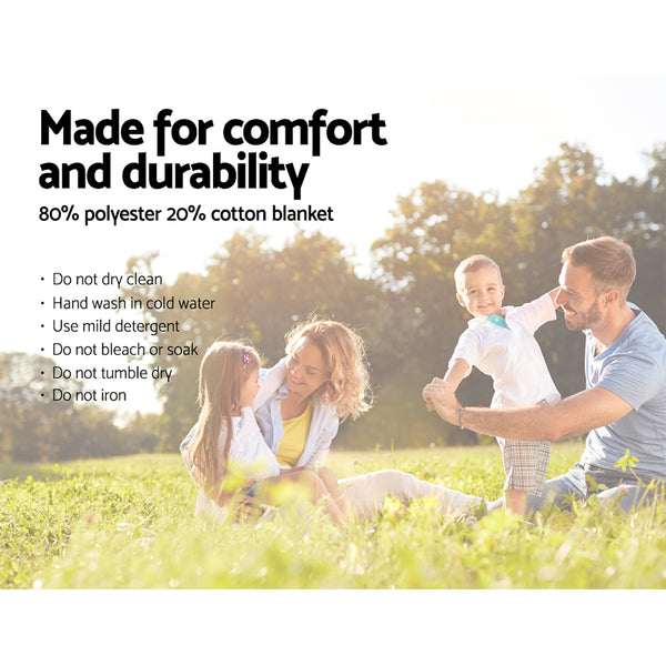 Alfresco Picnic Basket 4 Person Baskets Outdoor Insulated Blanket Deluxe freeshipping - Awezingly