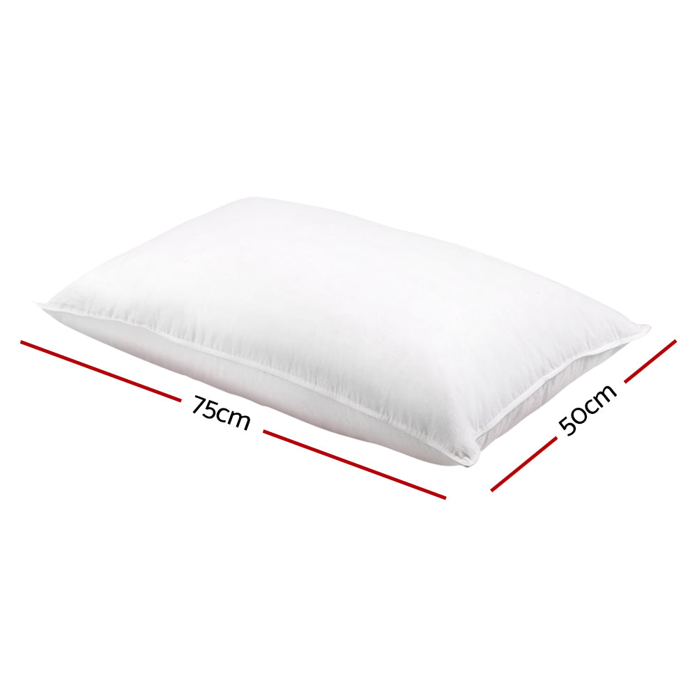 Giselle Bedding Set of 2 Duck Down Pillow - White freeshipping - Awezingly