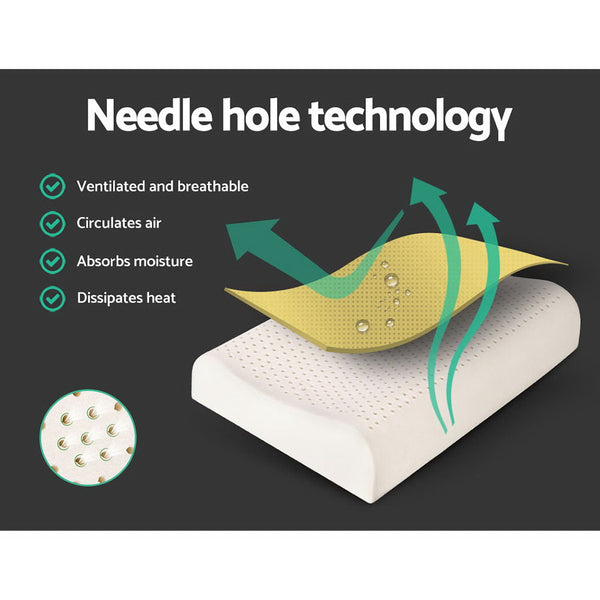 Giselle Bedding Set of 2 Natural Latex Pillow Giselle Bedding