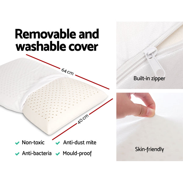 Giselle Bedding Set of 2 Natural Latex Pillow freeshipping - Awezingly