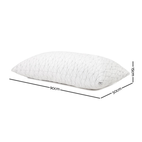 Giselle Bedding Set of 2 Rayon King Memory Foam Pillow freeshipping - Awezingly