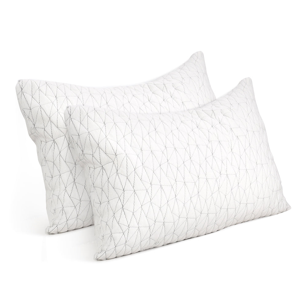 Giselle Bedding Set of 2 Rayon Single Memory Foam Pillow Giselle Bedding