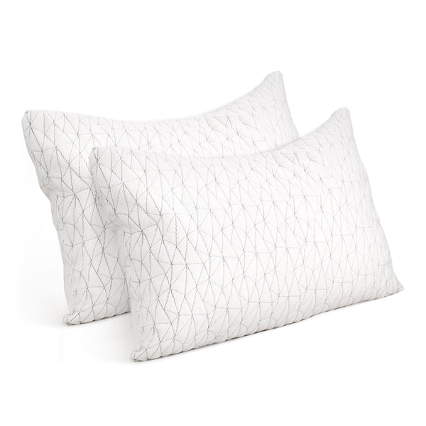 Giselle Bedding Set of 2 Rayon Single Memory Foam Pillow Giselle Bedding