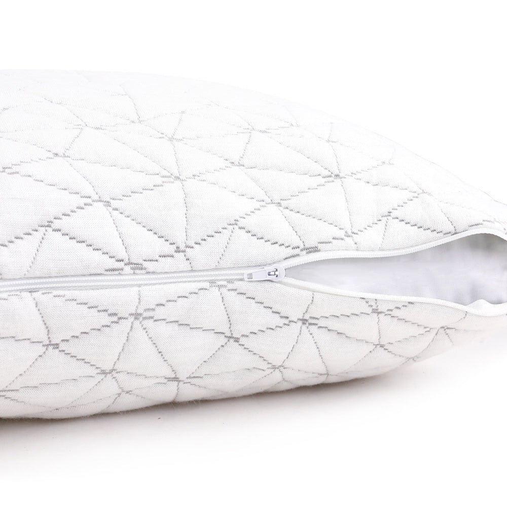 Giselle Bedding Set of 2 Rayon Single Memory Foam Pillow Giselle Bedding