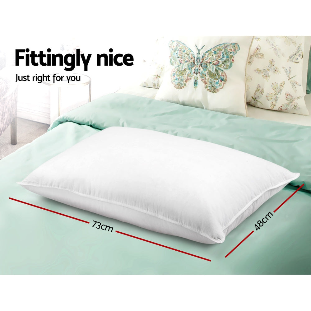 Giselle Bedding Set of 4 Medium & Firm Cotton Pillows freeshipping - Awezingly
