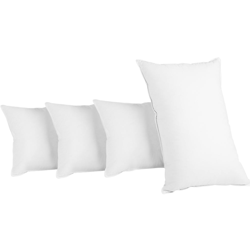 Giselle Bedding King Size 4 Pack Bed Pillow Medium*2 Firm*2 Microfibre Fiiling freeshipping - Awezingly