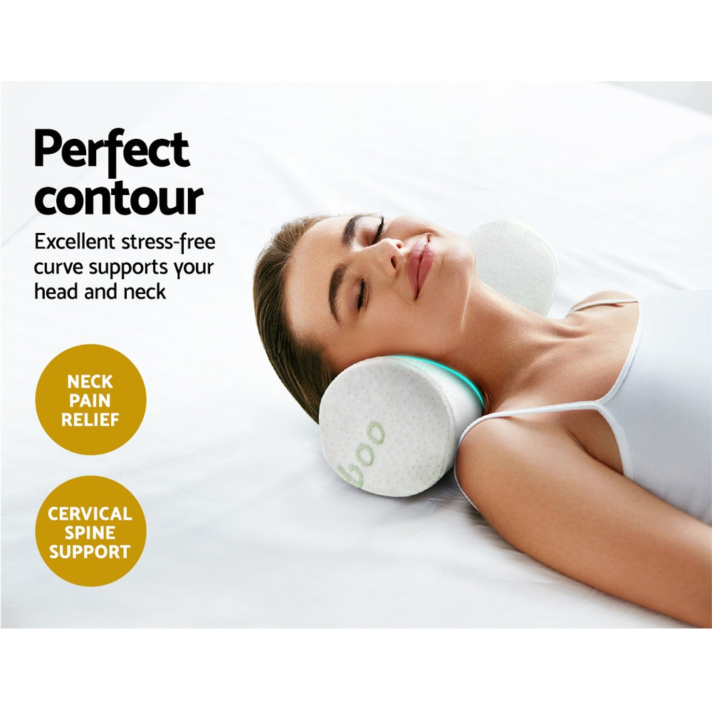 Giselle Bedding Memory Foam Pillow Bamboo Pillows Cushion Neck Support Cover Giselle Bedding