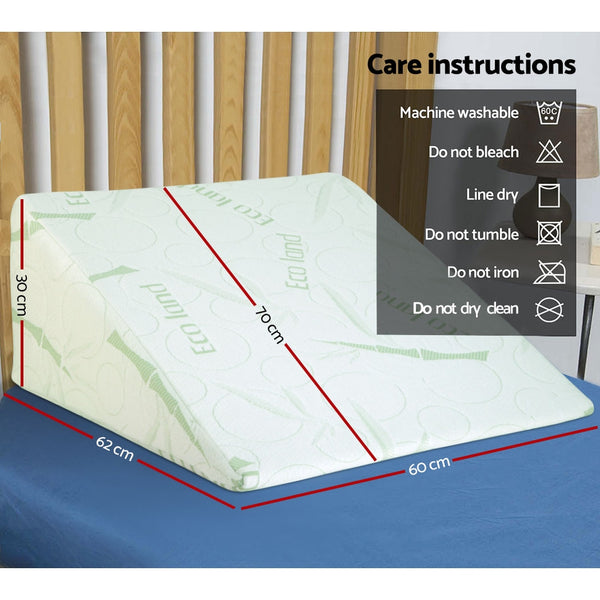 Giselle Bedding Foam Wedge Back Support Pillow freeshipping - Awezingly