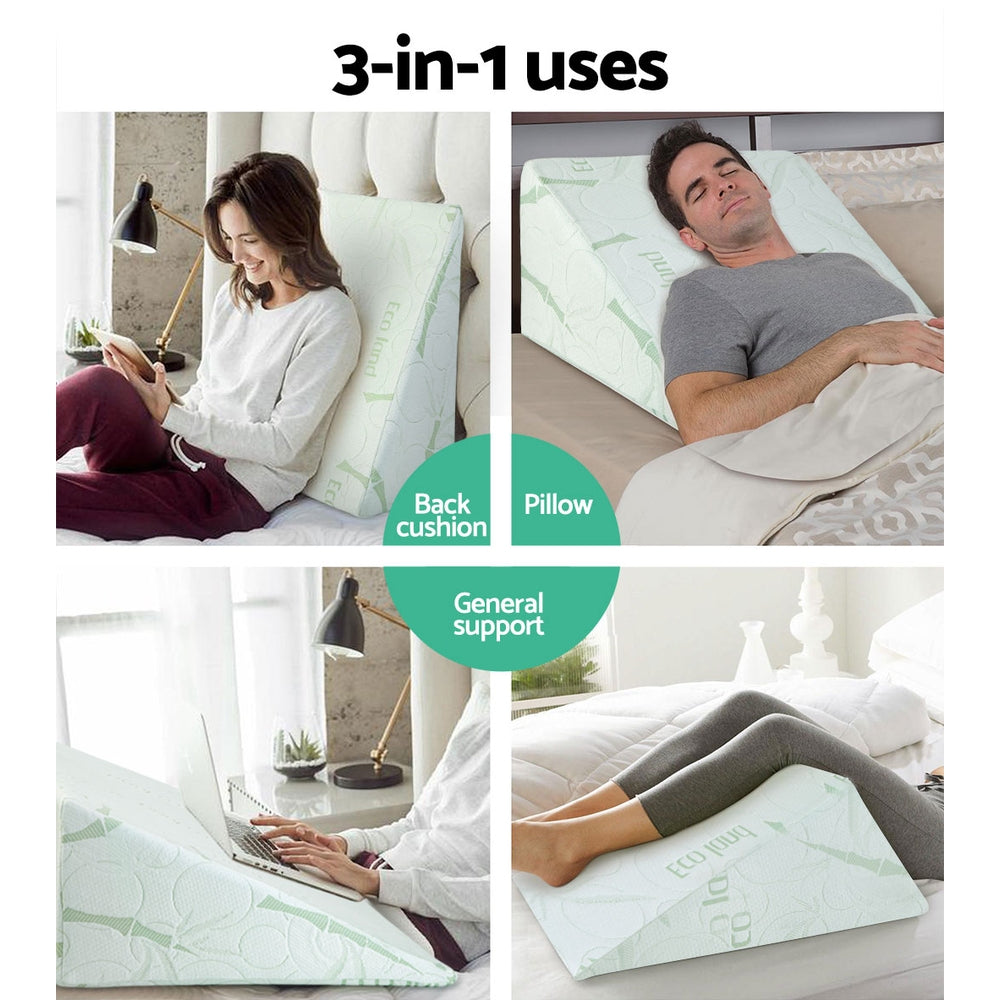 Giselle Bedding Foam Wedge Back Support Pillow freeshipping - Awezingly