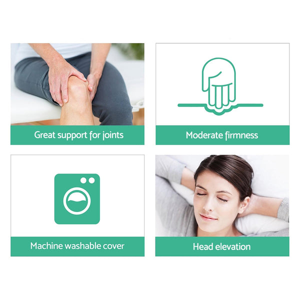 Giselle Bedding 2X Memory Foam Wedge Pillow Neck Back Support with Cover Waterproof Bamboo freeshipping - Awezingly