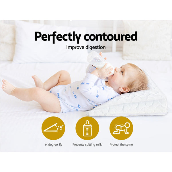 Giselle Wedge Pillow Memory Foam Baby Pillows Bed Cushion Neck Back Support Giselle Bedding