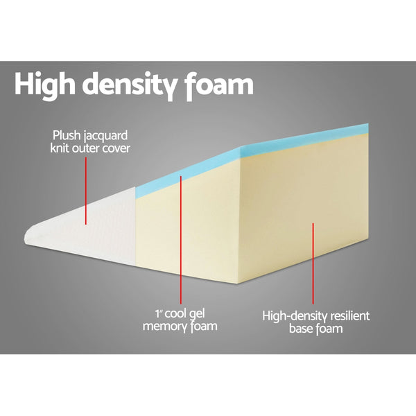 Giselle Bedding Foam Wedge Back Support Pillow - Beige freeshipping - Awezingly