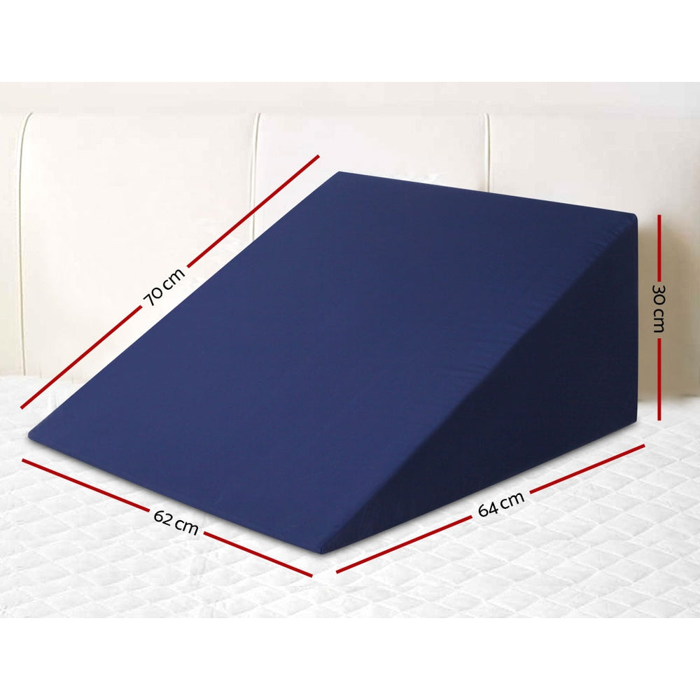 Giselle Bedding Foam Wedge Back Support Pillow - Blue Giselle Bedding