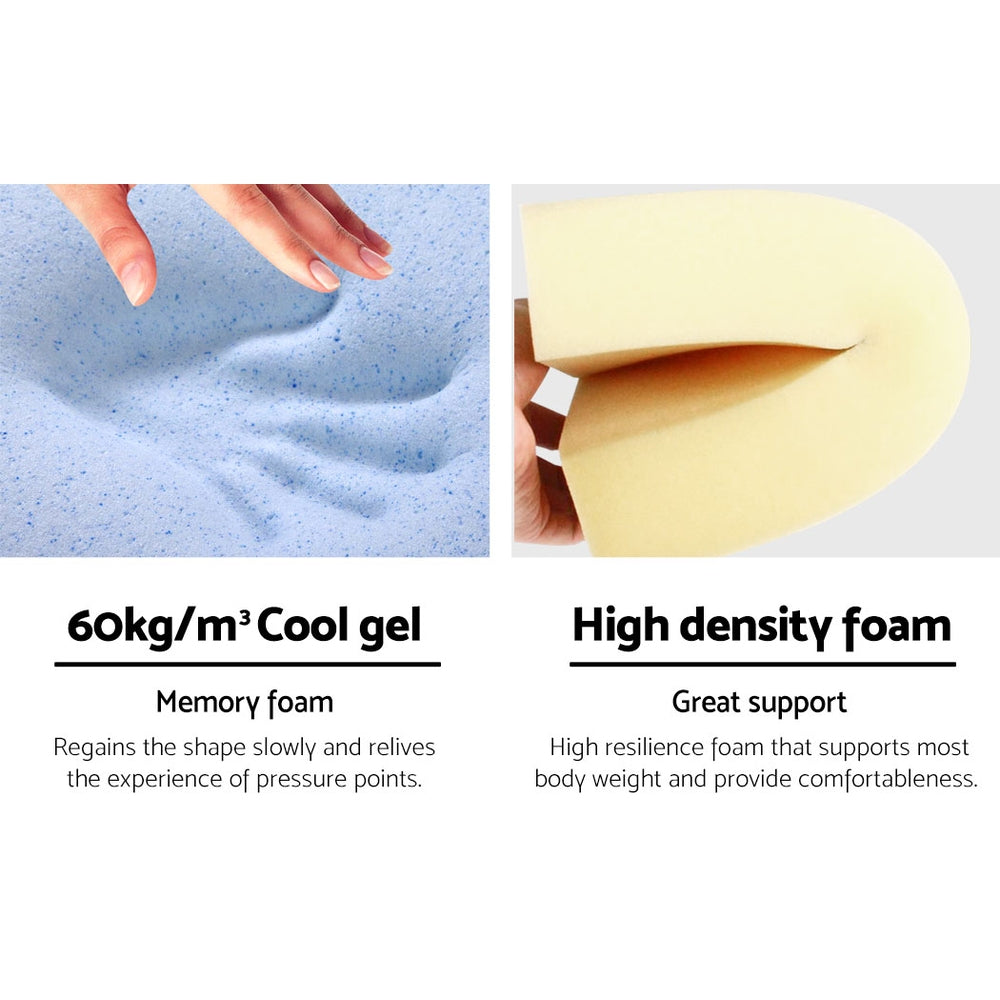 Giselle Bedding Foam Wedge Back Support Pillow - Blue Giselle Bedding