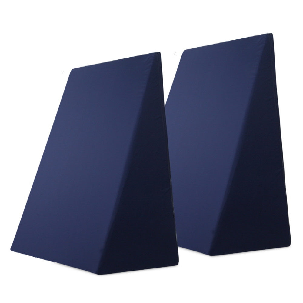 Giselle Bedding 2X Memory Foam Wedge Pillow Neck Back Support with Cover Waterproof Blue freeshipping - Awezingly