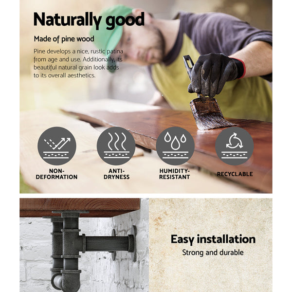 Artiss DIY Industrial Wall Shelves Artiss