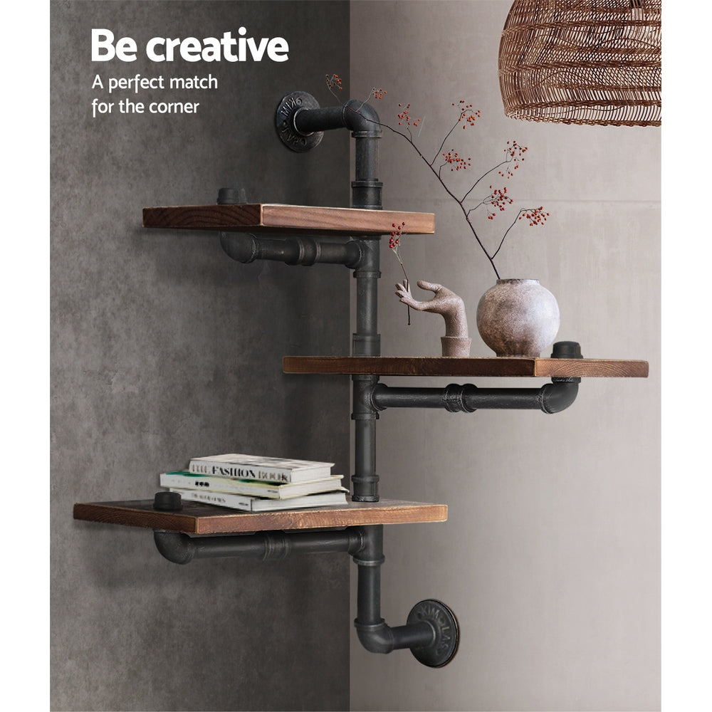 Artiss 3 Level 84cm DIY Adjustable Metal Bookshelf Artiss