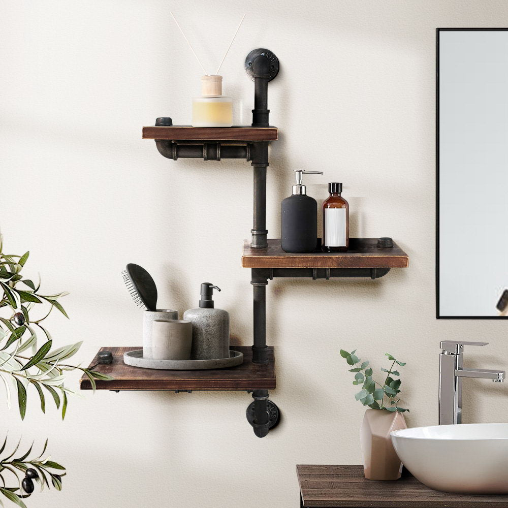 Artiss 3 Level 84cm DIY Adjustable Metal Bookshelf Artiss