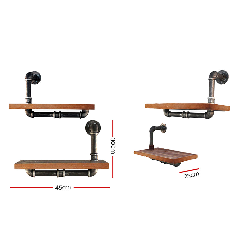 Artiss 3 Level 84cm DIY Adjustable Metal Bookshelf Artiss