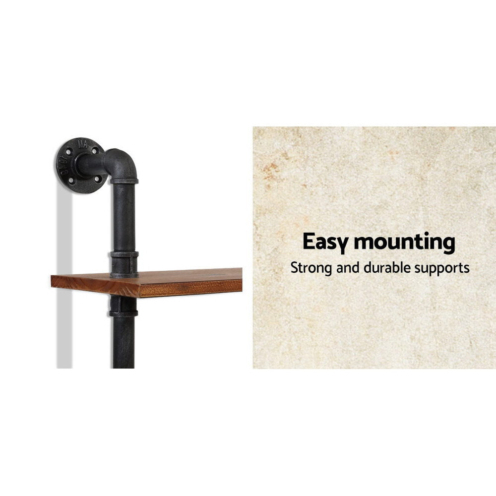 Artiss 3 Level 84cm DIY Adjustable Metal Bookshelf Artiss