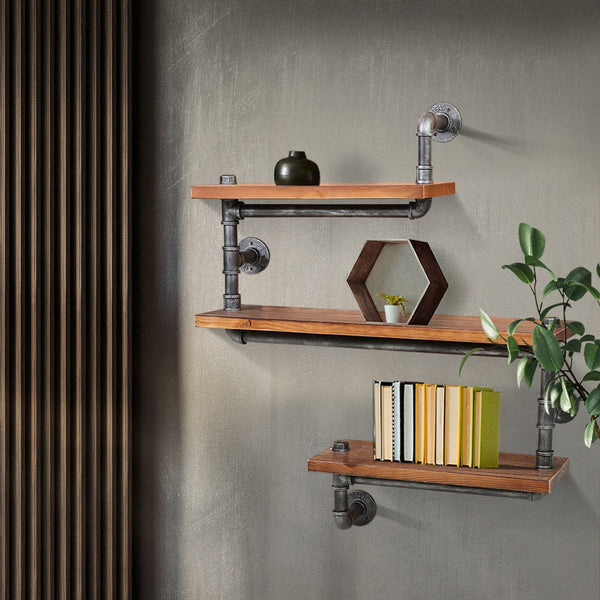 Artiss 3 Level 84cm DIY Adjustable Metal Bookshelf Artiss