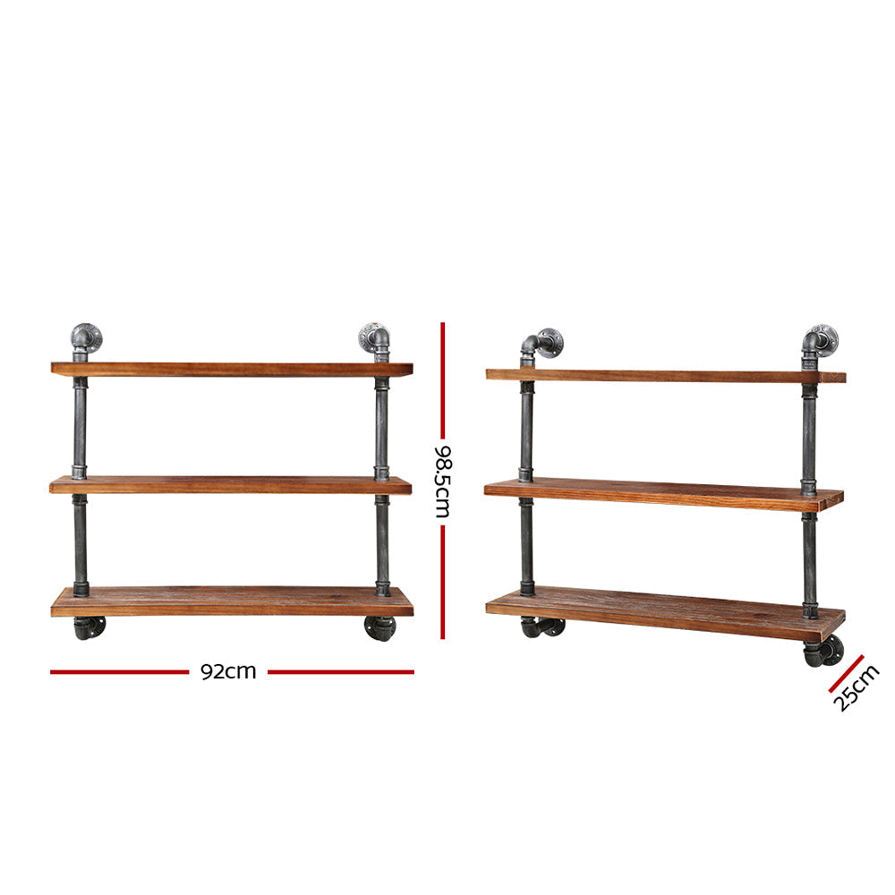 Artiss 3 Level 92cm DIY Wall Mounted Bookshelf Artiss