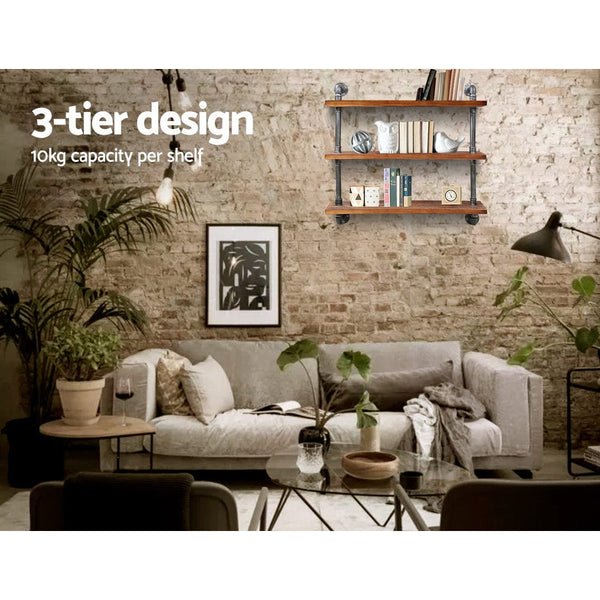 Artiss 3 Level 92cm DIY Wall Mounted Bookshelf Artiss