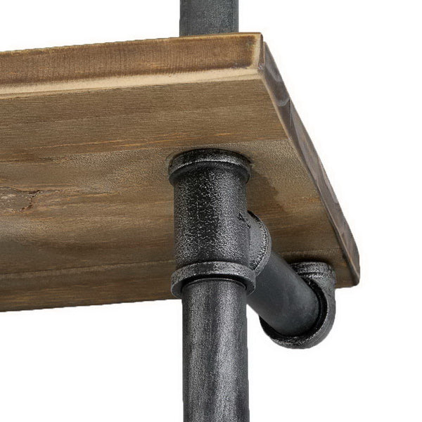 Artiss Rustic Industrial Pipe Shelf Floating Storage Wall Mount freeshipping - Awezingly