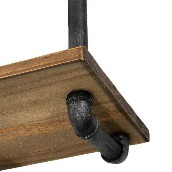 Artiss Rustic Industrial Pipe Shelf Floating Storage Wall Mount freeshipping - Awezingly