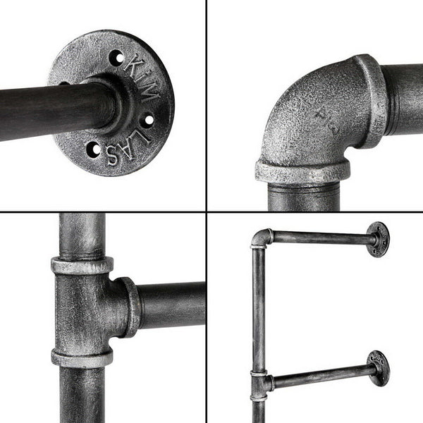 Artiss Wall Shelves Display Bookshelf Industrial DIY Pipe Shelf Rustic Brackets freeshipping - Awezingly