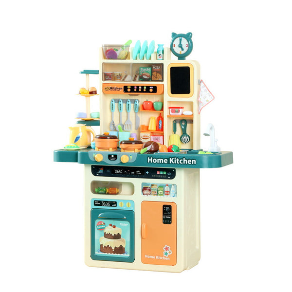 Keezi Kids Kitchen Playset Pretend Play Food Sink Cooking Utensils 73pcs Keezi