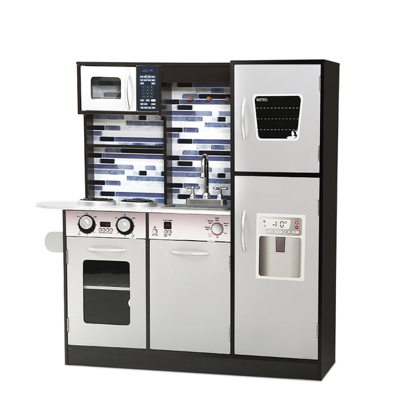 Keezi Kids Kitchen Wooden Pretend Play Set Toys Cooking Food Children Cookware freeshipping - Awezingly