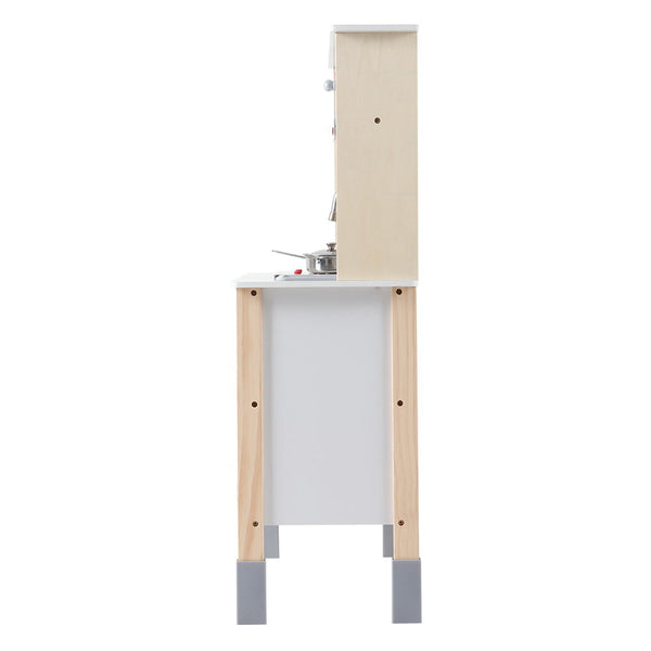 Keezi Kids Kitchen Set Pretend Play Wooden Toys Cooking Cookware Childrens Toy Keezi