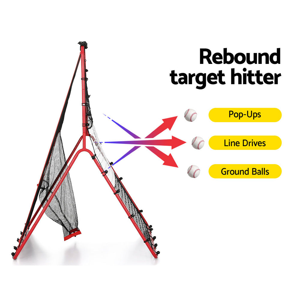Everfit 2 in 1 Baseball Net Target Zone Rebound Net Pitching Target Hitter Everfit
