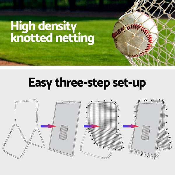 Everfit 2 in 1 Baseball Net Target Zone Rebound Net Pitching Target Hitter Everfit
