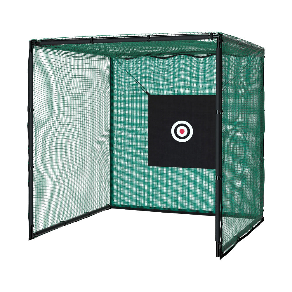Golf Practice Cage 3M Hitting Net with Steel Frame Football Baseball Training Everfit