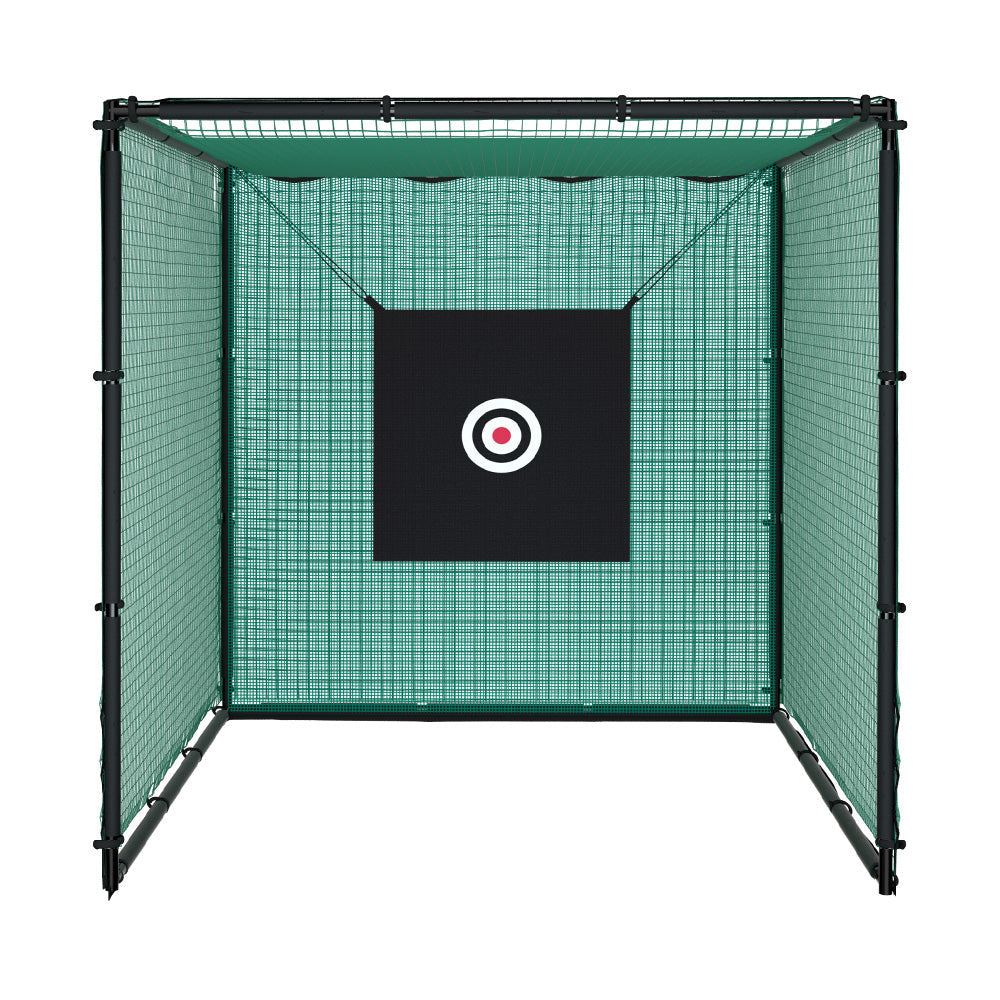 Golf Practice Cage 3M Hitting Net with Steel Frame Football Baseball Training Everfit
