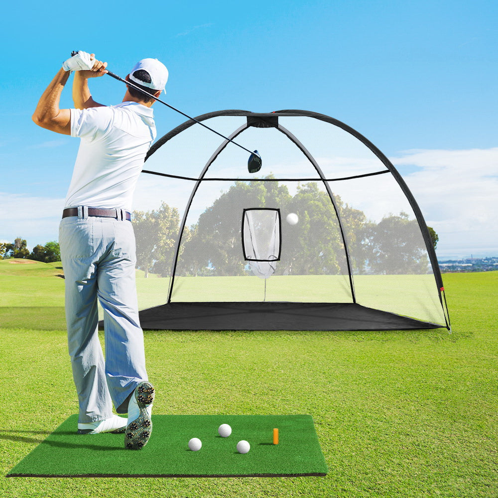 Everfit 3.5M Golf Practice Net with Driving Mat Training Target Hitting Mat Everfit