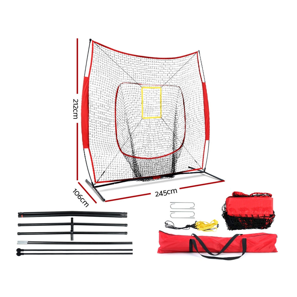 Everfit Portable Baseball Training Net Stand Softball Practice Sports Tennis freeshipping - Awezingly